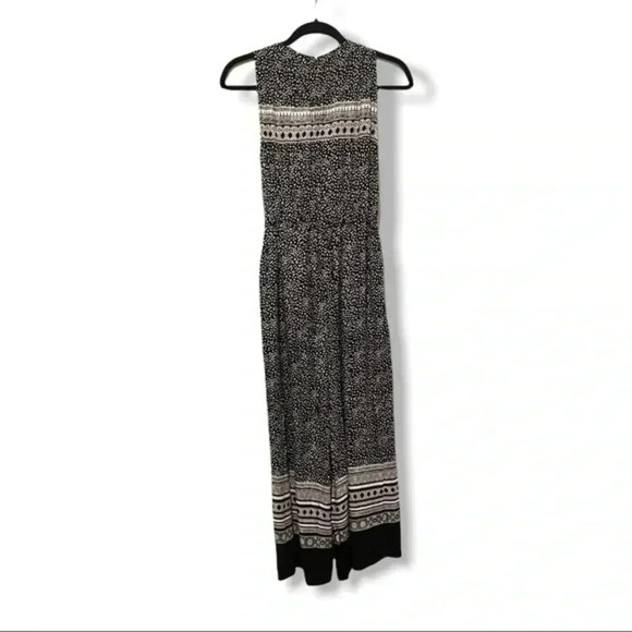 MINKPINK Jumpsuit Nordstrom Aurora Jumpsuit Black Printed Crop Wide Leg XS - Picture 8 of 16